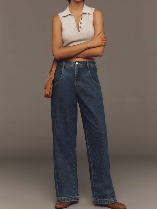 Pilcro Denim - Pilcro Slouchy High-Rise Tapered Jeans almost new size 28